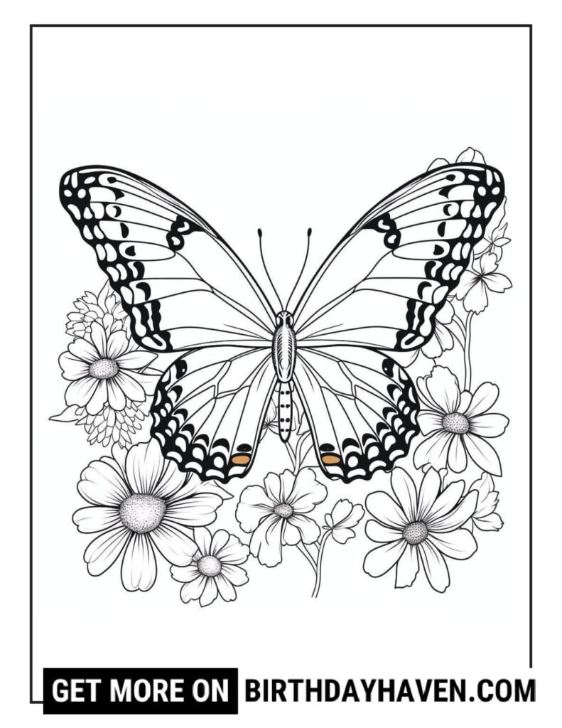 butterfly coloring pages free