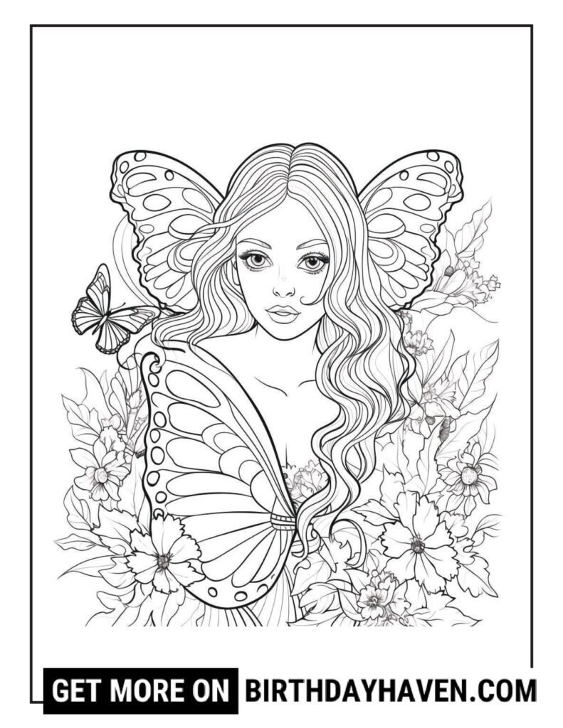 printable butterfly coloring pages