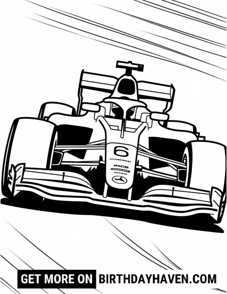 race car coloring pages