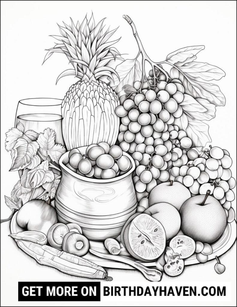 Food coloring pages 5