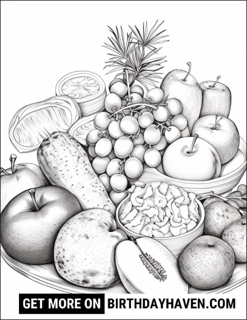 Food coloring pages 6