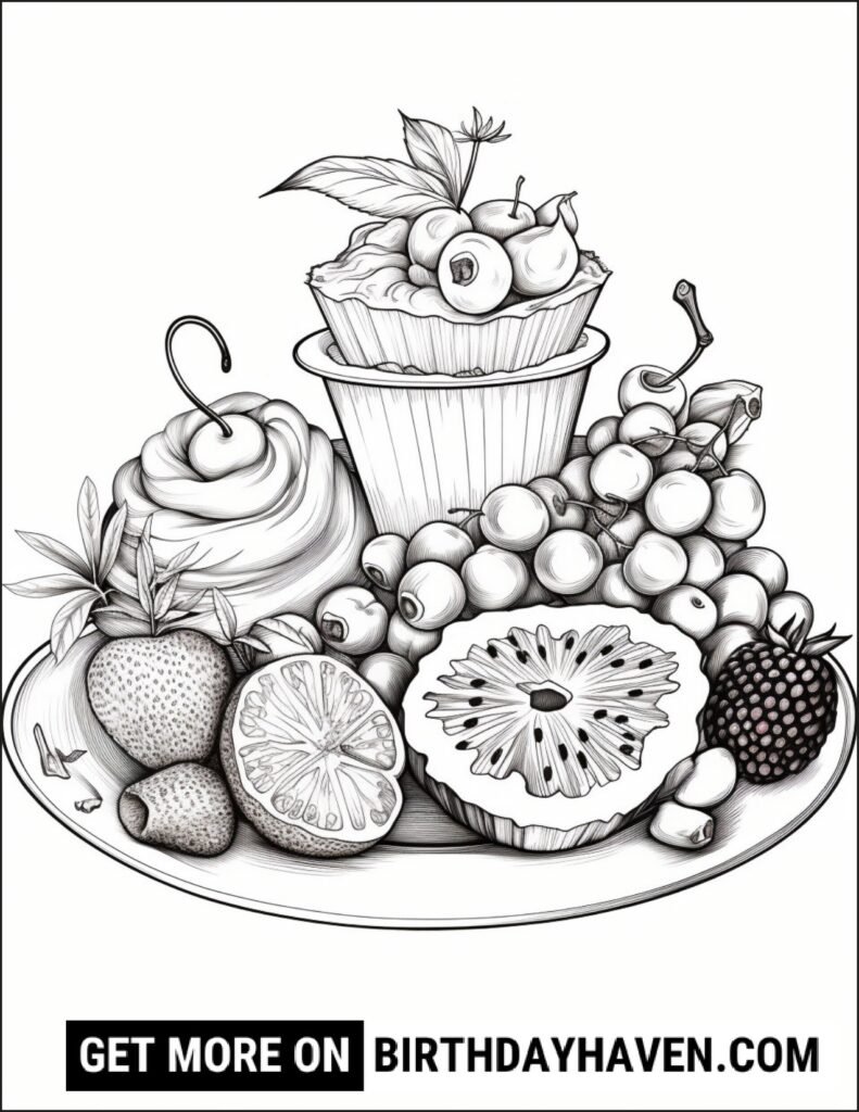 Food coloring pages 7