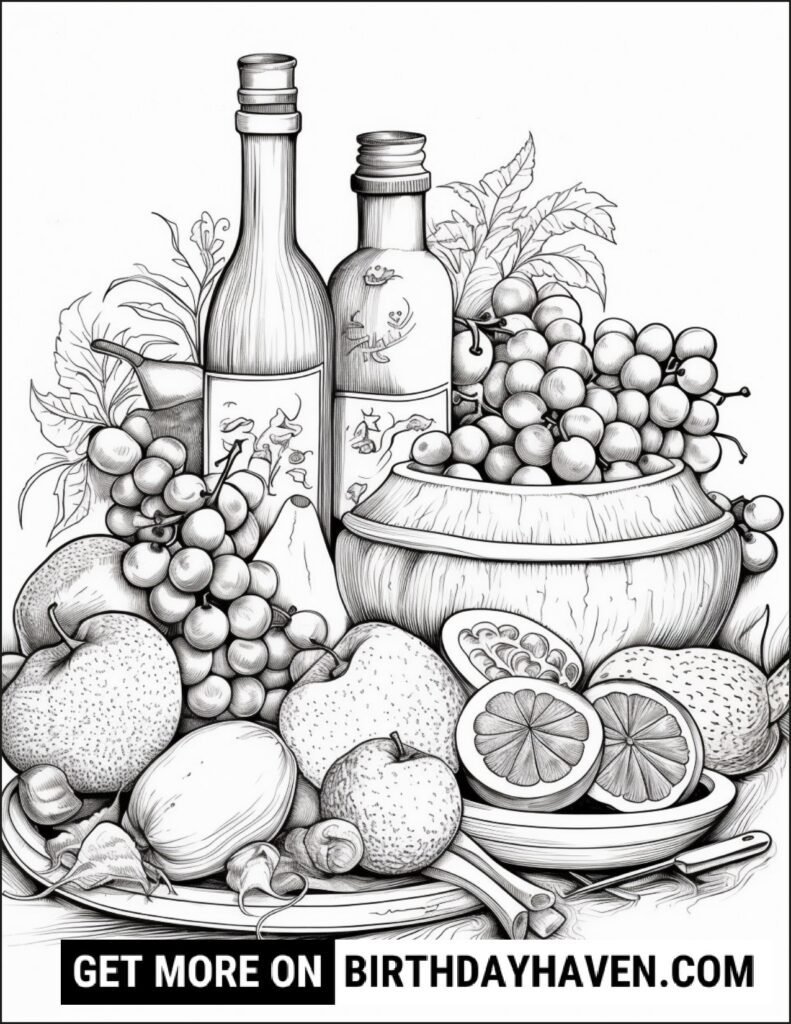 Food coloring pages 9