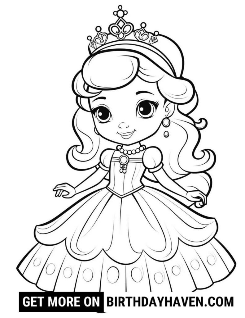 princess coloring pages printable