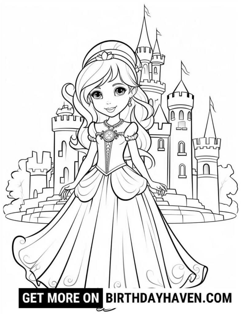 princess coloring pages free