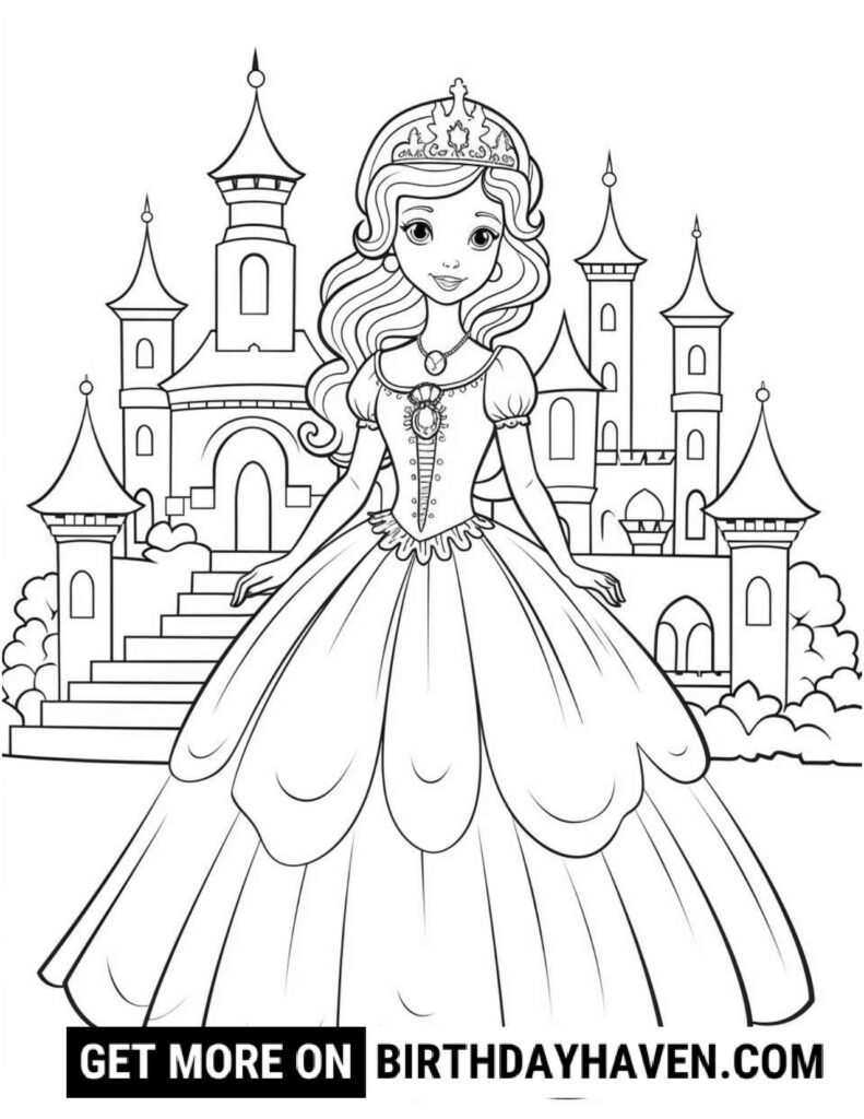 Princess Coloring Pages 3