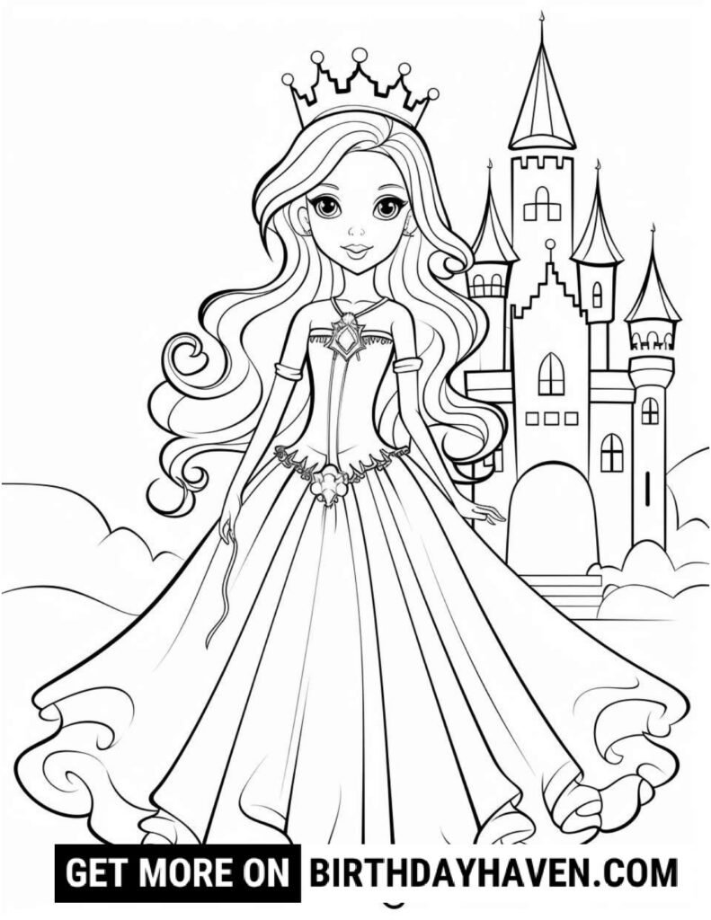 Princess Coloring Pages 5